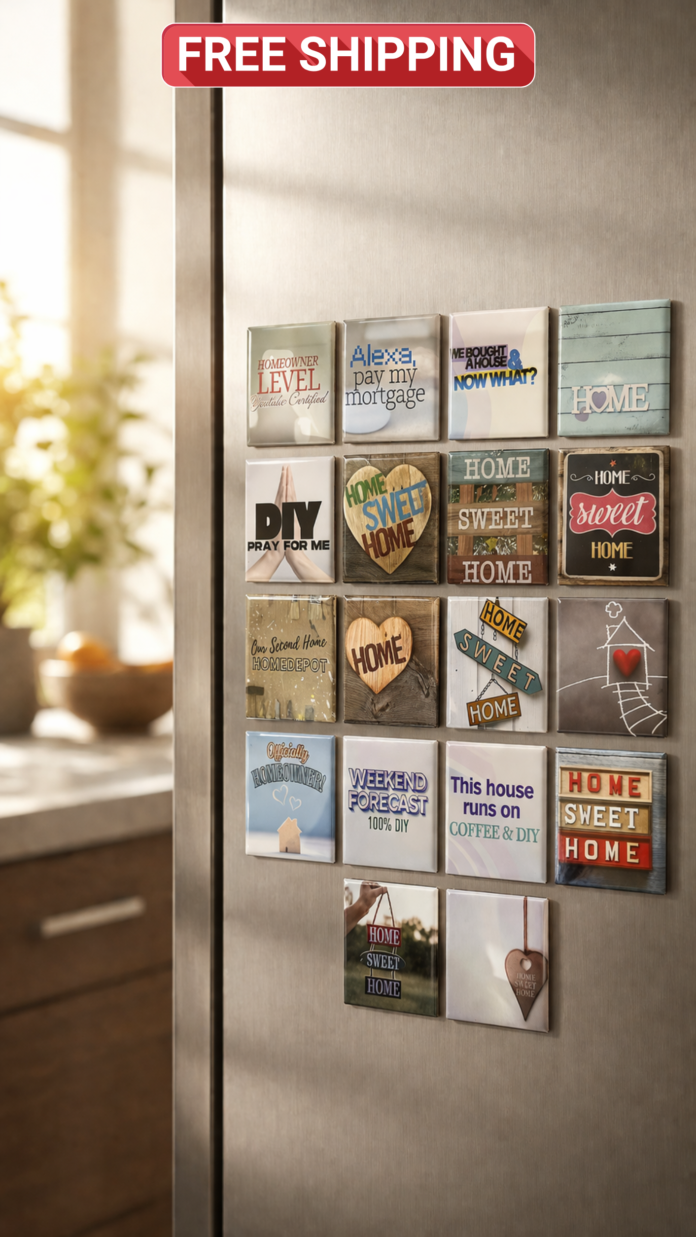Home Sweet Home Magnet Pack - 24 pcs (Realtor Edition)